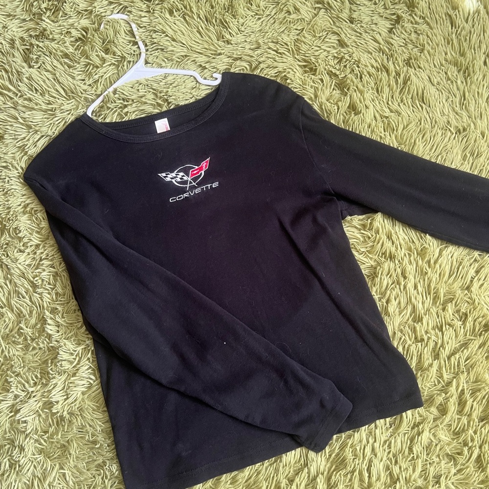 Corvette Women's Black Long Sleeve Top